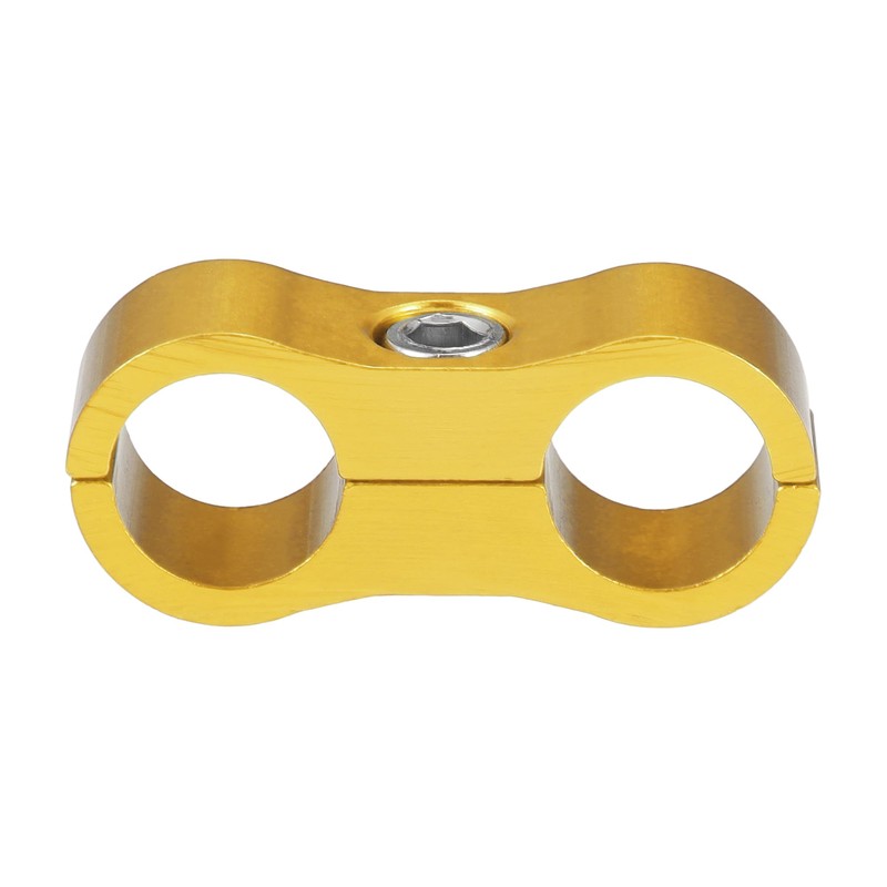 X AUTOHAUX 5pcs AN6 Hose Separator Clamp Fuel Line Connector