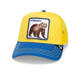 Goorin Bros. Trucker Cap The Strong Bear Gold Yellow Blue Size: One Size, yellow, Unit size