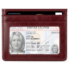 ARCWOR Slim Wallet Minimalist Front Pocket RFID Blocking Men and Women Leather Wallets