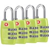 TSA Luggage Locks (4Pack) - 3 Digit Combination Padlocks -