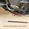 WINTOWIN Motorcycle Brake Pedal Snake Saver Cable for Motorcycles Dirt