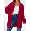 KIRUNDO Cardigan Sweaters for Women 2025 Fall Chunky Fuzzy Knit