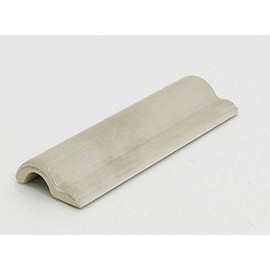 Splendours Series Glossy Ceramic Tile (Made in Spain) (2"x6" London Chair Rail Liner, Cream)