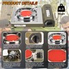 MOZODAWN Dual Fuel Camp Stove, 8000 BTU Infrared Butane &