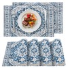 XPHZZL Table Mats Set of 4 Boho Monaco Pattern Decorative
