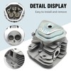 Newnessai Cylinder Head Assembly with Valve Spring Spark Plug Insulator