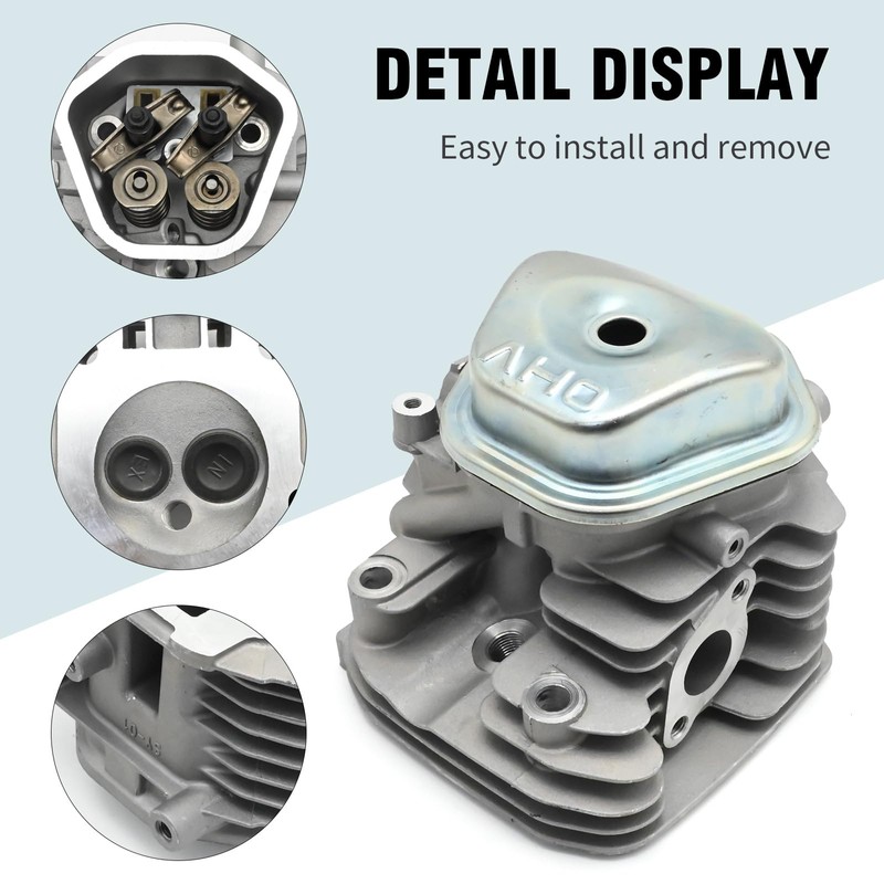 Newnessai Cylinder Head Assembly with Valve Spring Spark Plug Insulator