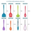 HaWare 8-Piece Kitchen Utensil Set (8, Colourful)
