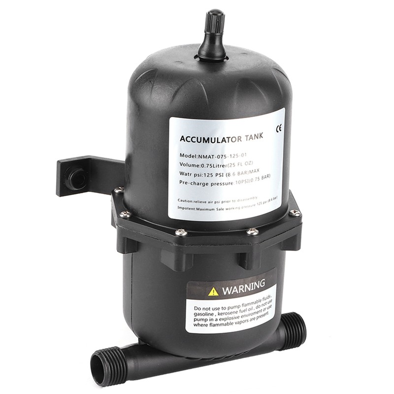 Accumulator Pressure Tank Water Pump Flow Control 0.75 L 125PSI