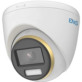 ENS SCC78T2/28-U 4K Full-Color Fixed Turret Security Camera, 8MP CMOS Image Sensor, 3840x2160 Resolution, 2.8mm Fixed Lens, Up to 40m White Light Distance, 130dB True WDR, IP67