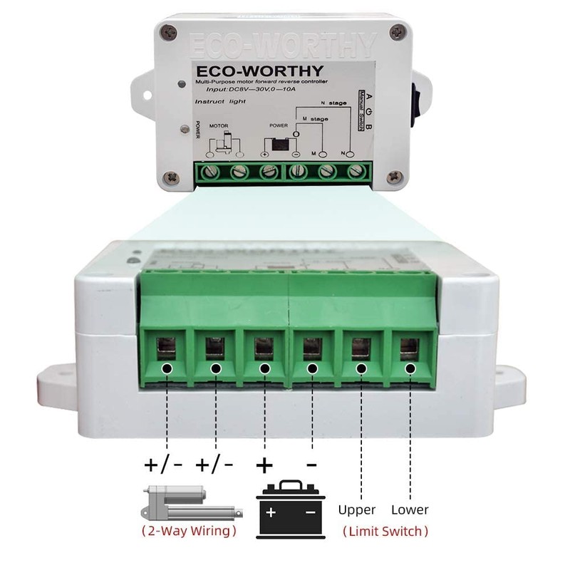 DCHOUSE 12V DC Linear Actuator Motor Controller Positive Inversion Linear