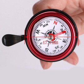 Calayu Bicycle Bell Bicycle Compass Bicycle Handlebar Ring Bell with Compass Bicycle Accessories Handlebar Diameter 2.0 cm 2.5 cm