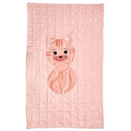 HOME DECO KIDS, TX9404, Convertible Cat Model Blanket for Children, Soft and Playful, Ideal for The Bedroom, Versatile and Practical, 110 x 150 cm, Pink