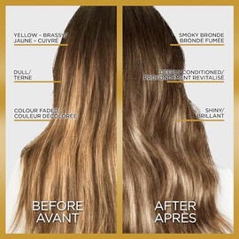 LOreal Paris Le Color Gloss One Step Brillo tonificante para el cabello en la ducha, neutraliza el latn, acondiciona y aumenta el brillo, bronceado...