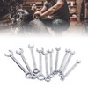 10PCS Mini Combination Wrench Set Steel Inch Open End Small