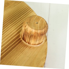 WOONEKY Desktop Storage Base Flowerpot Holders Wood Pedestal Flower Pot Display Racks Flower Pot Display Stands Planter Display Stand Wood Crafts Storage Stands Wood Flowerpot Stand