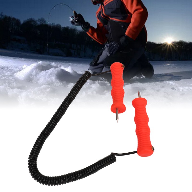 Ice Picks Kit Ergonomic Handle Stainless Steel Handheld Hanging Ice