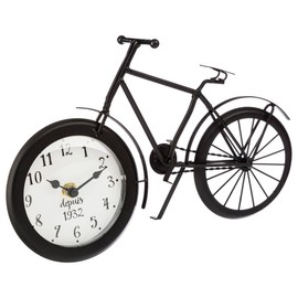 Atmosphera Original Clock Shape Bicycle Colour: Black