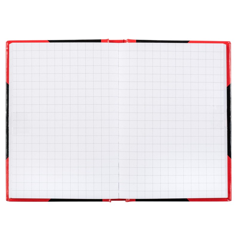 Idena 90368 Notebook A7, Pack of 6, Squared Notebook with
