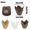 TEAONE Baking Paper Cups, 150 PCS Tulip Baking Cups for