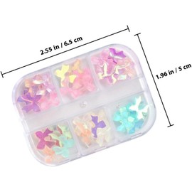 Accesorios para Uñas Moños Coquette Cajas Decoración Manicure Niñas Kit Belleza Práctico y Fácil Usar Diseño Elegante