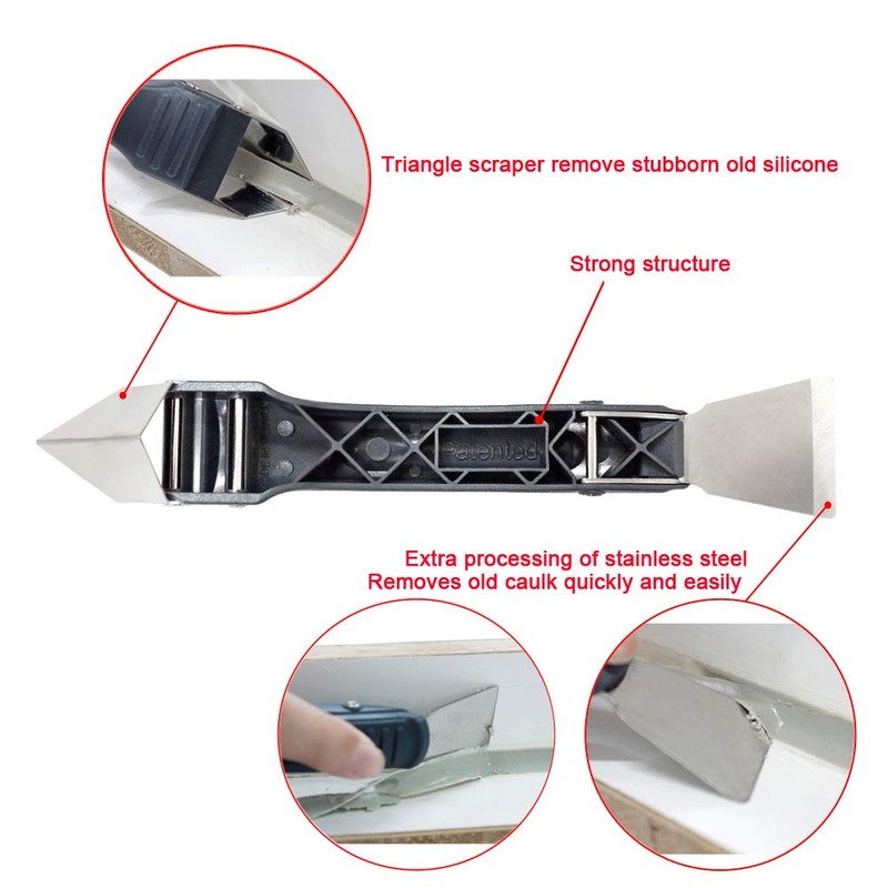 ORXPLUS Tools Silicone Remover Scraper Sealant, Caulk Caulking Removal Tool