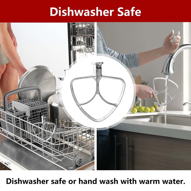 K45SS Stainless Steel Flat Beater Attachment for 4.5-5 Quart Kitchenaid