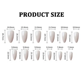 GNALIA 24 Pcs On Nails Medium Length Stiletto False Nails with Glue Pretty Stiletto Artificial Nails with Glue Acrylic Nails for Women and Girls Green