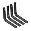 DOJA Barcelona Shelf Bracket Black 250 x 200 mm Pack