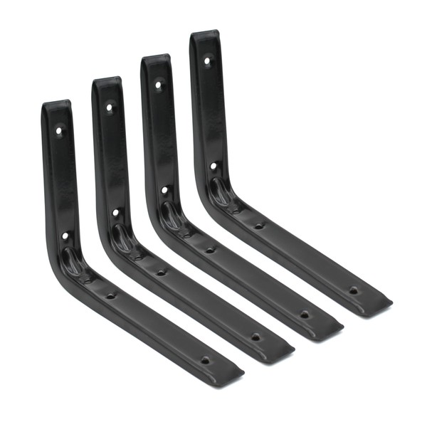 DOJA Barcelona Shelf Bracket Black 250 x 200 mm Pack