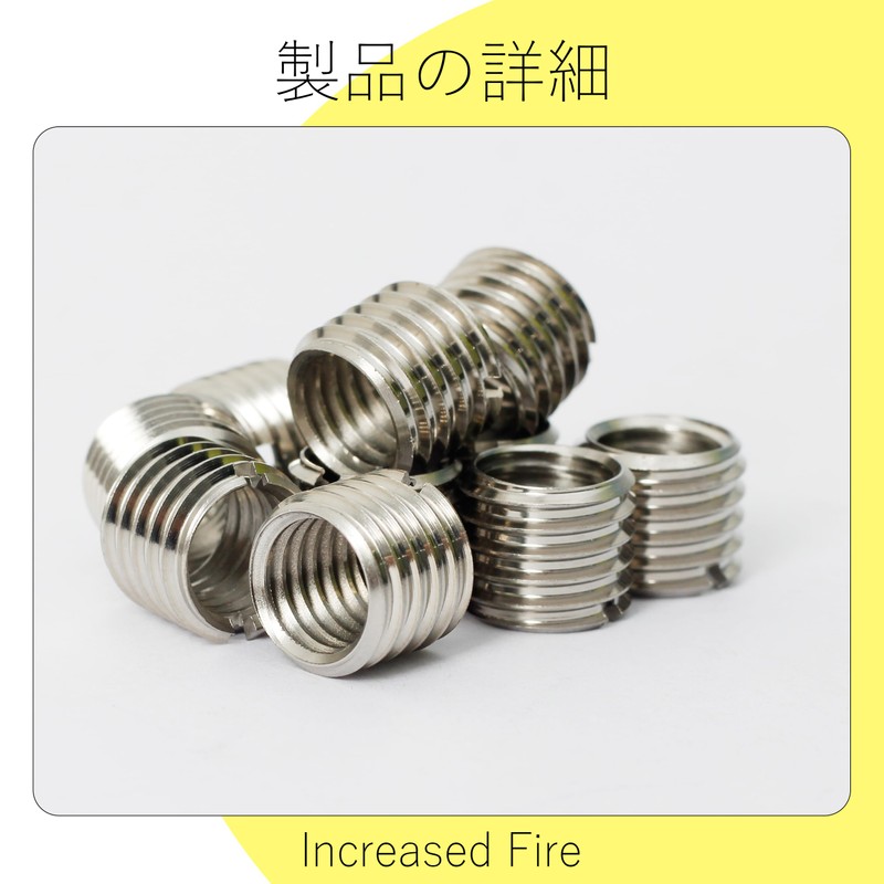 Increased Fire Insert Nut M10*1.5 Inner Diameter M12*1.75 M1.75 Length
