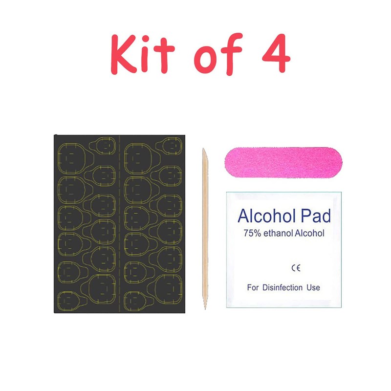 Cat Eye Press on Toenails,Color Gradient Fake Toe Nails with