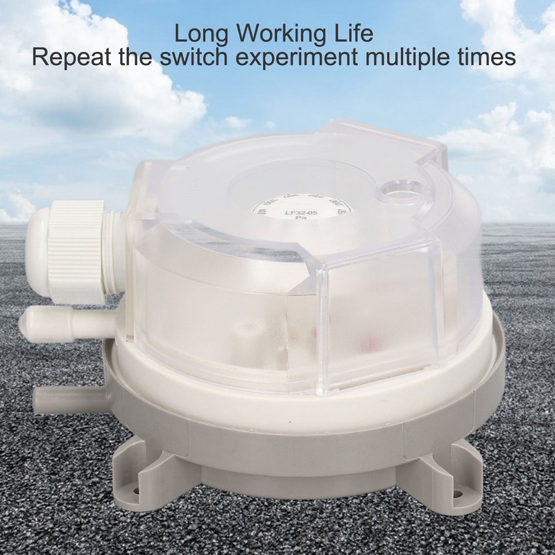 Pressure Differential Switch 50‑500pa Waterproof Heating Ventilation Furnace Vent Air