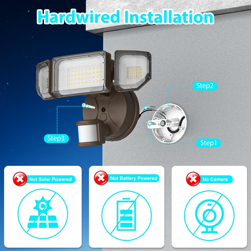 Abovizo 85W LED Security Lights Motion Sensor Light Outdoor, 8500LM