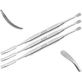 ARTMAN INSTRUMENTS Miller Bone File #21 and #45 – Double-Ended Stainless Steel Tool with Curved & Straight Ends, Perfect for Grinding, Contouring, Shaping, Smoothing, Autoclavable (Pack of 3)