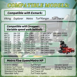 XYgdhqpt 4Pcs Caster Yoke Bushings Fit for Exmark 1-303044 1-303514 Husqvarna: 53910123f Snapper 7076514 7076514YP, Also fit for Scag MAG, RS-ZT, SM-52, SM-61, SM-61A, SM-61B, SM-61E, SM-61V, SM-72