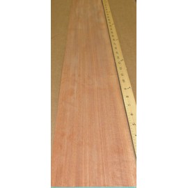 Ribbon Mahogany Sapele Wood Veneer 6" x 87" raw no Backing 1/42" Thickness A