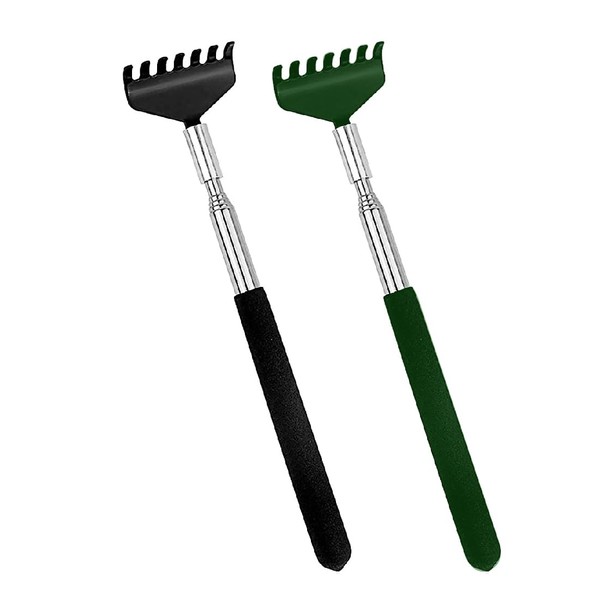 Jitnga Pack of 2 Back Scratchers Against Itching. High-Quality Stainless