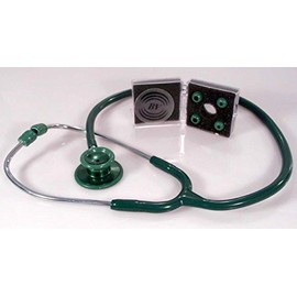 BV Medical Dual Head Stethoscope, Deluxe-Lite, Adult, Latex Free, Hunter Green, 1 ea by BV Medical