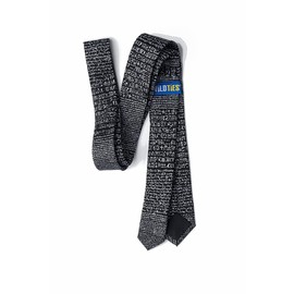 Wild Ties Rosetta Stone Black Microfiber Skinny Tie
