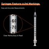 MKUCCD Syringes 30G 1ml/cc 5/16" (8mm) Dispensing Tools，Lab Syringes, Plastic