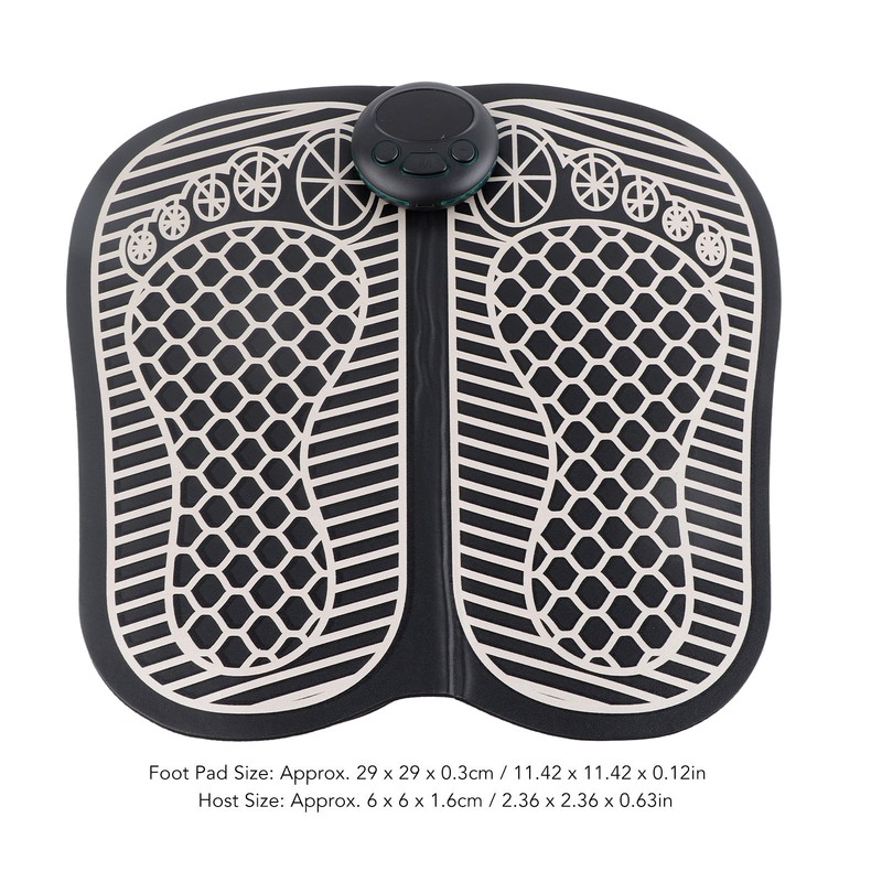 Foot Massager Mat USB Rechargeable 8 Modes 19 Strength Microcurrent