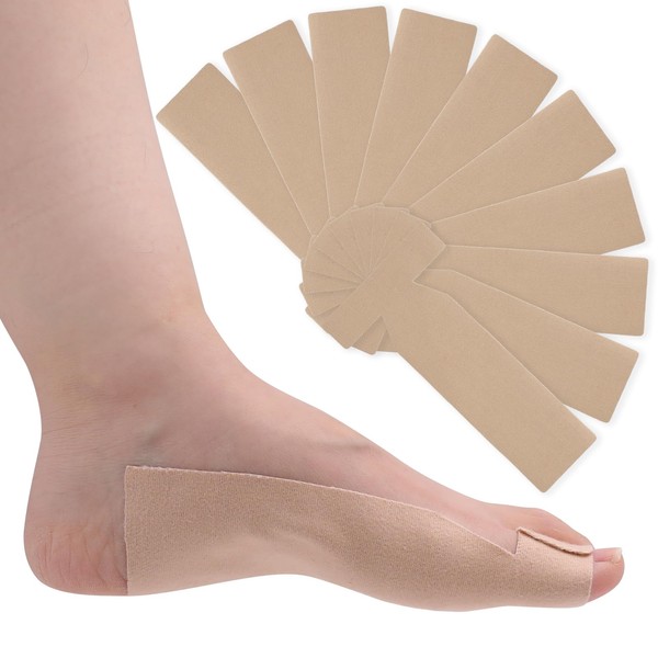 10Pcs of Turf Toe T-Straps - Moleskin Splints for Big