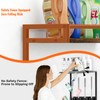 FLOUREE Broom Holder Wall Mount with Shelf, 15.7" Wx6.7 Dx15.7