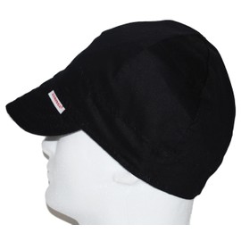 Comeaux Caps Single Sided Solid Black Welding Hat Size 6 3/4