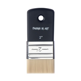 Falling in Art Flat Paddle Paint Brush, Scale Brush for Oil and Acrylic Paints,2 Inch