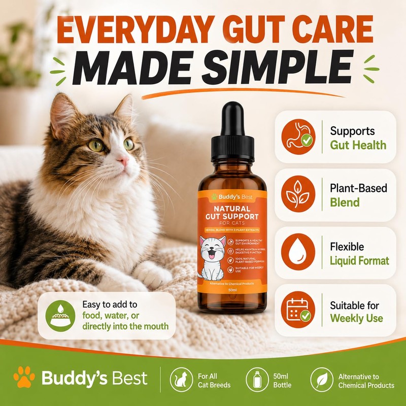 Worm Wood Natural Gut Support for Cats | Herbal Blend
