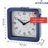 Atrium A660-5 Radio Controlled Alarm Clock Analogue Quartz without Ticking