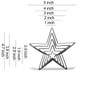 Keewah Star Cookie Cutter Set - 5”,4”,3”,2”,1” - 5 Piece