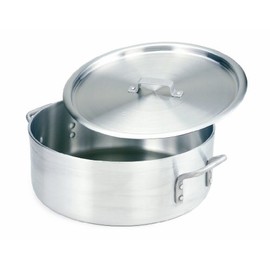 Crestware Extra Heavy Weight Aluminum Braziers with Pan Covers, 15 Quart